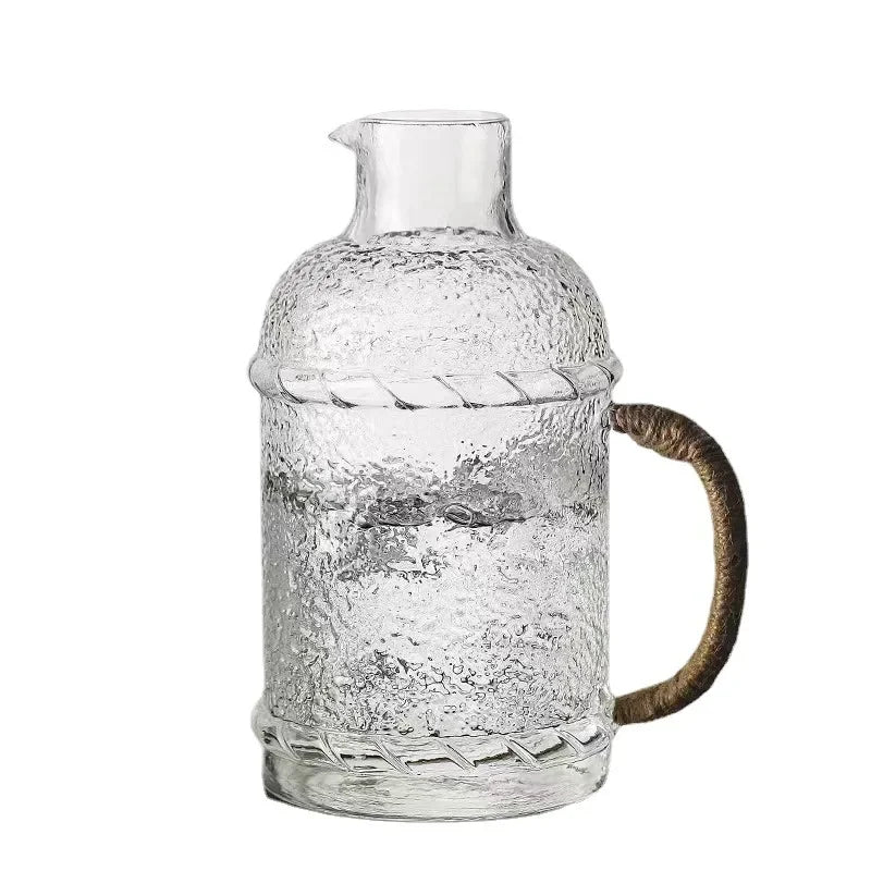 Japanese Style Thickened Glass Water Pitcher Household Water Pitcher   Kitchen Groups