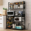 Kitchen Bakers Rack with Basket and Power Outlet Utility Storage Shelf