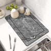 Kitchen Countertop Drainer Mat Slide Pad Water Absorbent Drying Mat