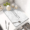 Kitchen Countertop Drainer Mat Slide Pad Water Absorbent Drying Mat
