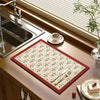 Kitchen Drain Pad Absorbent Drying Mat Countertop Protector Placemat