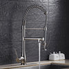 Kitchen Faucet Brass Pull-Out Faucet Dual Swivel Hot Cold Water Tap