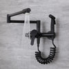 Kitchen Faucet Solid Brass Hot & Cold Sink Mixer Taps With Spray Gun