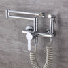 Kitchen Faucet Solid Brass Hot & Cold Sink Mixer Taps With Spray Gun
