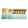 Kitchen Groups 24pcs Stainless Steel Cutlery Set In 8 Colors