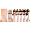 Kitchen Groups 24pcs Stainless Steel Cutlery Set In 8 Colors