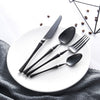 Kitchen Groups 4pcs Set Cutlery Set Stainless Steel Dinnerware Set Tableware