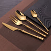 Kitchen Groups 4pcs Set Cutlery Set Stainless Steel Dinnerware Set Tableware