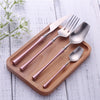 Kitchen Groups 4pcs Set Cutlery Set Stainless Steel Dinnerware Set Tableware