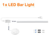 Kitchen LED Under Cabinet Light Penetrable Touch Switch Wood Hand