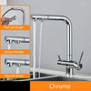 Kitchen Pull Out Spray 360 Rotation Water Filter Tap Dual Sprayer Tap