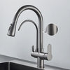 Kitchen Pull Out Spray 360 Rotation Water Filter Three Ways Sink Tap