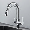 Kitchen Pull Out Spray 360 Rotation Water Filter Three Ways Sink Tap