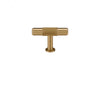Linear Pattern Cabinet Knobs Wardrobe Drawer Door Brass Pull Handles