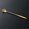 Long Handle Dessert Vintage Teaspoons Drink Tableware Flowers Design