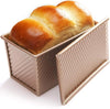 Long Pullman Loaf Pan with Lid Non-Stick Stainless Steel Bread Mold