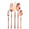 Matte Cutlery Set Gold Cutlery Set Stainless Steel Cutlery Set