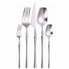 Matte Cutlery Set Gold Cutlery Set Stainless Steel Cutlery Set