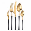 Matte Cutlery Set Gold Cutlery Set Stainless Steel Cutlery Set