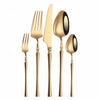 Matte Cutlery Set Gold Cutlery Set Stainless Steel Cutlery Set