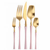 Matte Cutlery Set Gold Cutlery Set Stainless Steel Cutlery Set