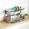 Metal Iron Adjustable Large Dish Drying Drainer Rack Kitchen Storage