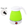 Mini Foldable Electric Kettle Travel Water Boiler Silicone Compression