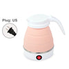 Mini Foldable Electric Kettle Travel Water Boiler Silicone Compression
