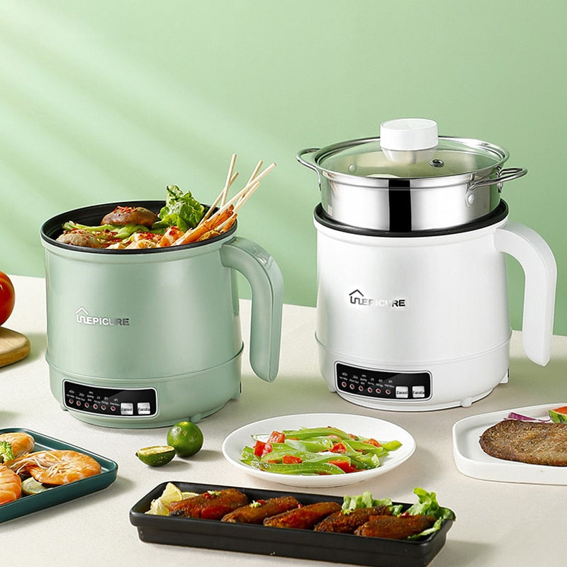 Mini Multifunction Electric Cooking Machine Single Double Layer Cooker ...