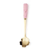 Mixing Spoon With Ceramic Handle Flower Shape Dessert Spoon Tableware