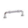 Modern Runway Design Kitchen Pulls Solid Brass Chrome Cabinet Handles