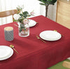 ﻿Multi-Color Solid Decorative Linen Tablecloth