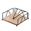 Napkin Holder with Solid Wood Base Elegant Tissue Dispenser Decor