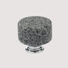 Nordic Marble Cabinet Knobs Aluminum Base Single Hole Drawer Pulls