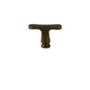 Brass French Style T-Bar Knob Elegant Wardrobe Drawer Furniture Handle