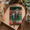 Plaid Cotton Tassel Table Napkins Set of 4 Reusable Tea Towels Napkins