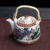 Porcelain Teapot with Strainer Net Traditional Ceramic Tea Set