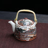 Porcelain Teapot with Strainer Net Traditional Ceramic Tea Set