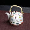 Porcelain Teapot with Strainer Net Traditional Ceramic Tea Set