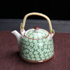 Porcelain Teapot with Strainer Net Traditional Ceramic Tea Set