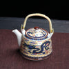 Porcelain Teapot with Strainer Net Traditional Ceramic Tea Set