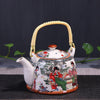 Porcelain Teapot with Strainer Net Traditional Ceramic Tea Set