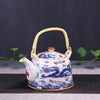 Porcelain Teapot with Strainer Net Traditional Ceramic Tea Set