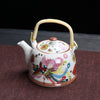 Porcelain Teapot with Strainer Net Traditional Ceramic Tea Set