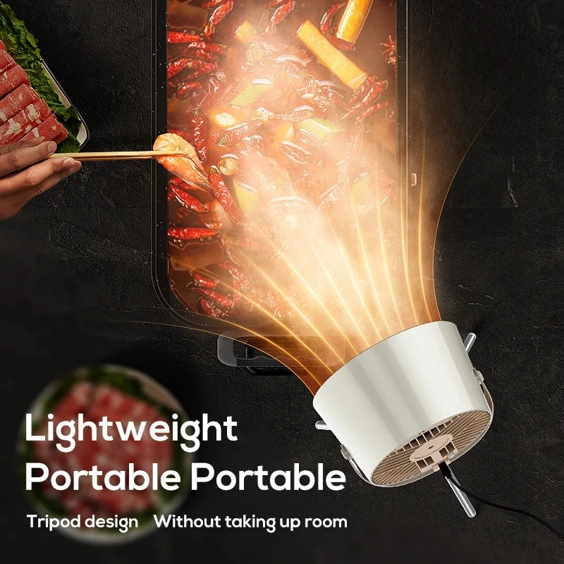 Portable Exhaust Fan Kitchen Hood Extractor Mini Suction Cooker Hood ...