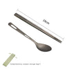 Portable Tableware Set Pure Titanium Frosted Travel Dinnerware