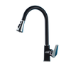 Pull-Out Kitchen Brass Basin Sink Faucet Hot and Cold Water Mixer Tap