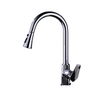 Pull-Out Kitchen Brass Basin Sink Faucet Hot and Cold Water Mixer Tap