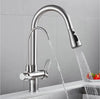 Pull Out Kitchen Faucet Solid Brass Crane Kitchen Deck Mounted Tap