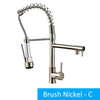 Pull Out Spring Kitchen Faucet With A Full Rotation Feature